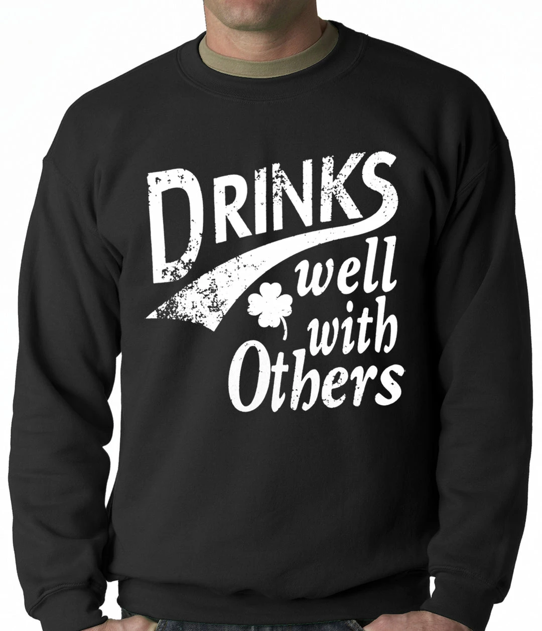 Bewild Drinks Well With Other Irish St. Patrick's Day Crewneck 5 Bewild Drinks Well With Other Irish St. Patrick's Day Crewneck