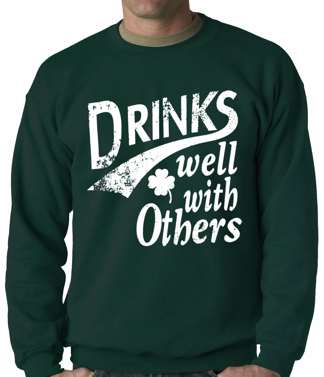 Bewild Drinks Well With Other Irish St. Patrick's Day Crewneck 6 Bewild Drinks Well With Other Irish St. Patrick's Day Crewneck
