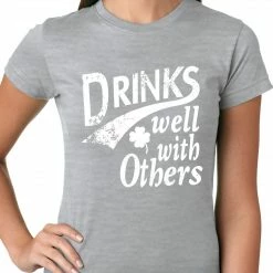 Bewild Drinks Well With Other Irish St. Patrick's Day Girls T-shirt St.Patricks Day