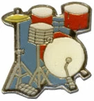 Bewild Drums Lapel Pin