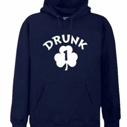 Bewild Drunk 1 Irish Shamrock Adult Hoodie St.Patricks Day