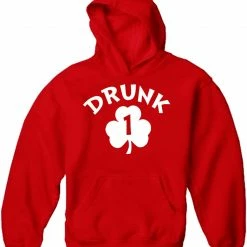 Bewild Drunk 1 Irish Shamrock Adult Hoodie St.Patricks Day