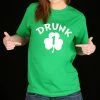 Bewild Cool Funny & Offensive Drunk 1 Irish Shamrock Girl's T-Shirt