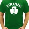 Bewild Drunk 1 Irish Shamrock Men's T-Shirt