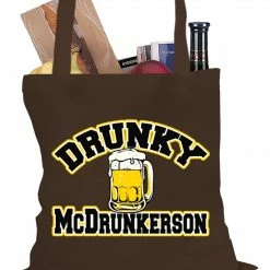 Bewild Drunky McDrunkerson Funny Tote Bag