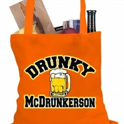 Bewild Drunky McDrunkerson Funny Tote Bag