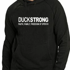 Bewild DuckStrong Faith, Family, Freedom Of Speech Adult Hoodie Cool Funny & Offensive