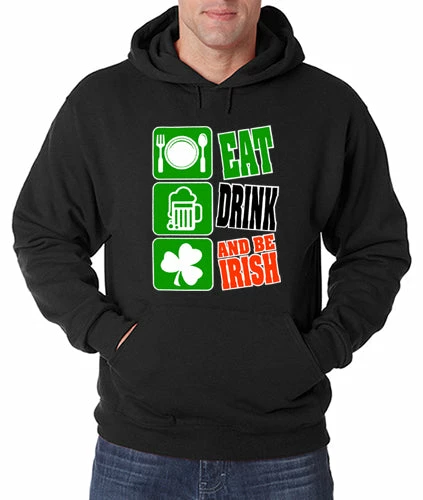 Bewild Eat Drink And Be Irish Adult Hoodie St.Patricks Day 11 Bewild Eat Drink And Be Irish Adult Hoodie St.Patricks Day