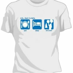 Bewild Cool Funny & Offensive Eat, Sleep, And Cheer! Girls T-Shirt