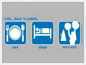 Bewild Sport Inspiration Eat, Sleep, And Cheer! T-Shirt 4 Bewild Sport Inspiration Eat, Sleep, And Cheer! T-Shirt