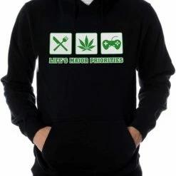 Bewild Eat, Smoke Weed & Play Video Games Hoodie Cool Funny & Offensive