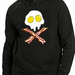 Bewild Eggs Bacon Skull Adult Hoodie