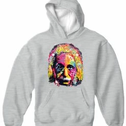 Bewild Einstein Graffiti Fractal Adult Hoodie