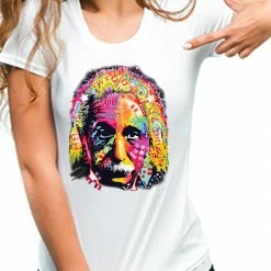 Bewild Cool Funny & Offensive Einstein Graffiti Fractal Girl's T-Shirt