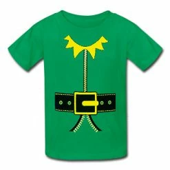 Bewild Elf T-Shirt - Kid's Elf T-Shirt (Kelly Green)
