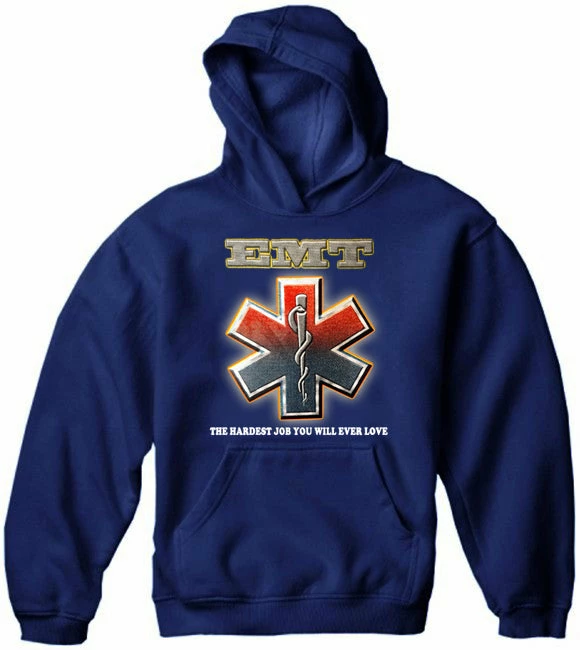 Bewild EMT The Hardest Job You Will Ever Love Adult Hoodie Cool Funny & Offensive 10 Bewild EMT The Hardest Job You Will Ever Love Adult Hoodie Cool Funny & Offensive