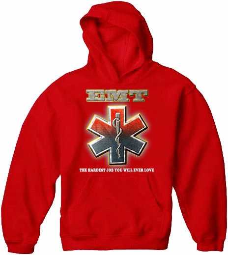 Bewild EMT The Hardest Job You Will Ever Love Adult Hoodie Cool Funny & Offensive 11 Bewild EMT The Hardest Job You Will Ever Love Adult Hoodie Cool Funny & Offensive