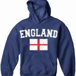 Bewild Nationality & Ethnic England Vintage Flag International Hoodie