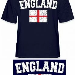 Bewild England Vintage Flag International Mens T-Shirt