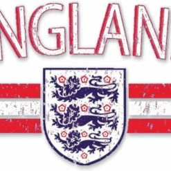 Bewild Nationality & Ethnic England Vintage Shield International Girls T-Shirt