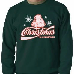 Bewild Enjoy Christmas Tis The Season Adult Crewneck