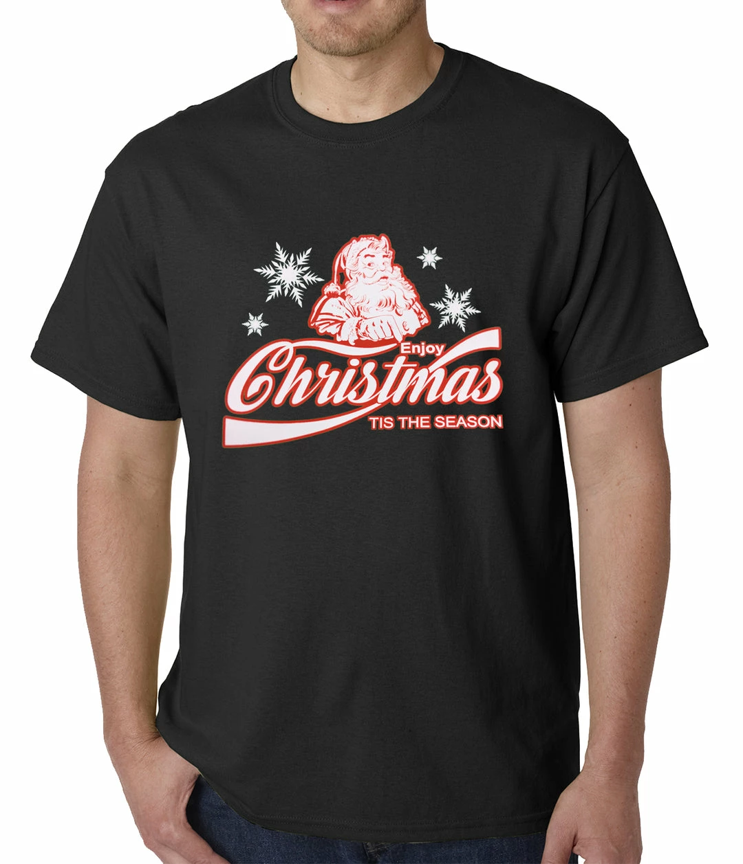 Bewild Enjoy Christmas Tis The Season Mens T-shirt Holiday Prints 4 Bewild Enjoy Christmas Tis The Season Mens T-shirt Holiday Prints