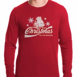 Bewild Enjoy Christmas Tis The Season Thermal Shirt Holiday Prints