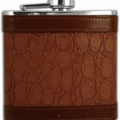 Bewild Exotic Leathers 6 Oz. Hip Flask