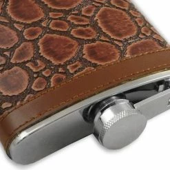 Bewild Exotic Leathers 6 Oz. Hip Flask