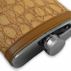 Bewild Exotic Leathers 6 Oz. Hip Flask