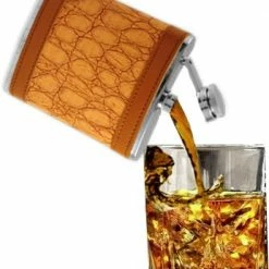 Bewild Exotic Leathers 6 Oz. Hip Flask