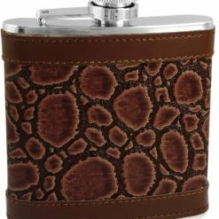 Bewild Exotic Leathers 6 Oz. Hip Flask
