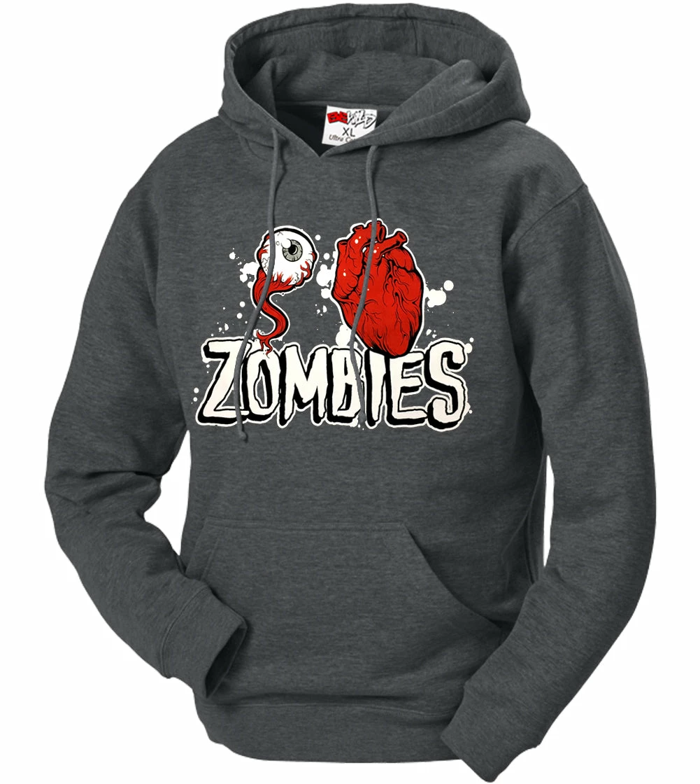 Bewild Halloween Prints Eye Heart Zombies Adult Hoodie 6 Bewild Halloween Prints Eye Heart Zombies Adult Hoodie