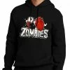Bewild Halloween Prints Eye Heart Zombies Adult Hoodie