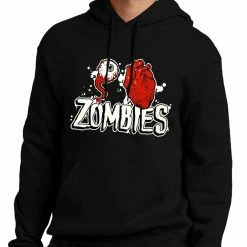 Bewild Halloween Prints Eye Heart Zombies Adult Hoodie