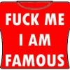 Bewild F*ck Me Im Famous Girls T-Shirt (Red)