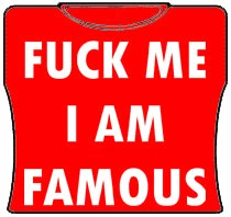 Bewild F*ck Me Im Famous Girls T-Shirt (Red)