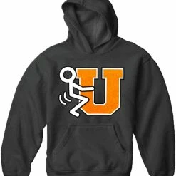 Bewild F*ck U Adult Hoodie Cool Funny & Offensive