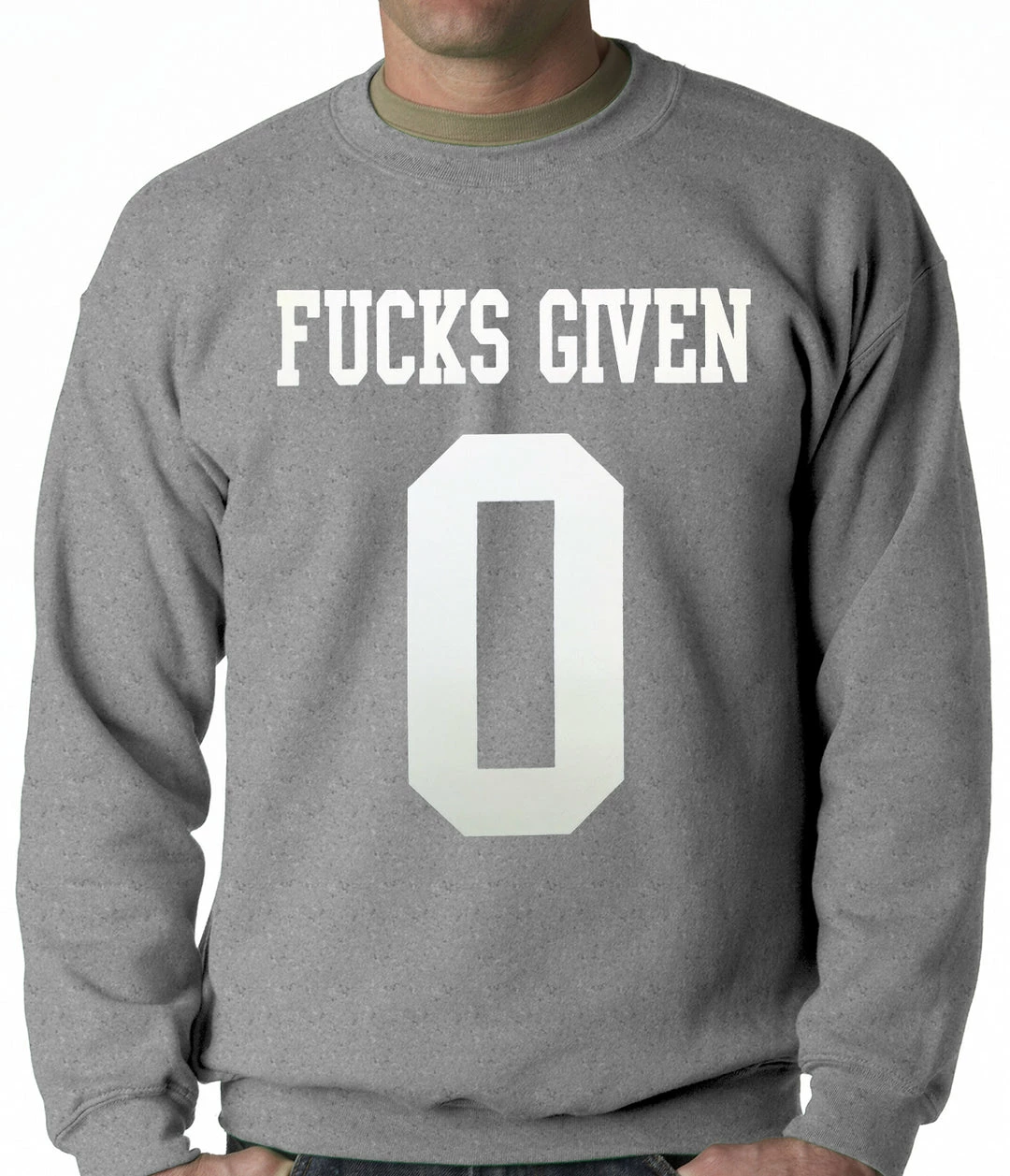 Bewild F*cks Given 0 Adult Crewneck 4 Bewild F*cks Given 0 Adult Crewneck