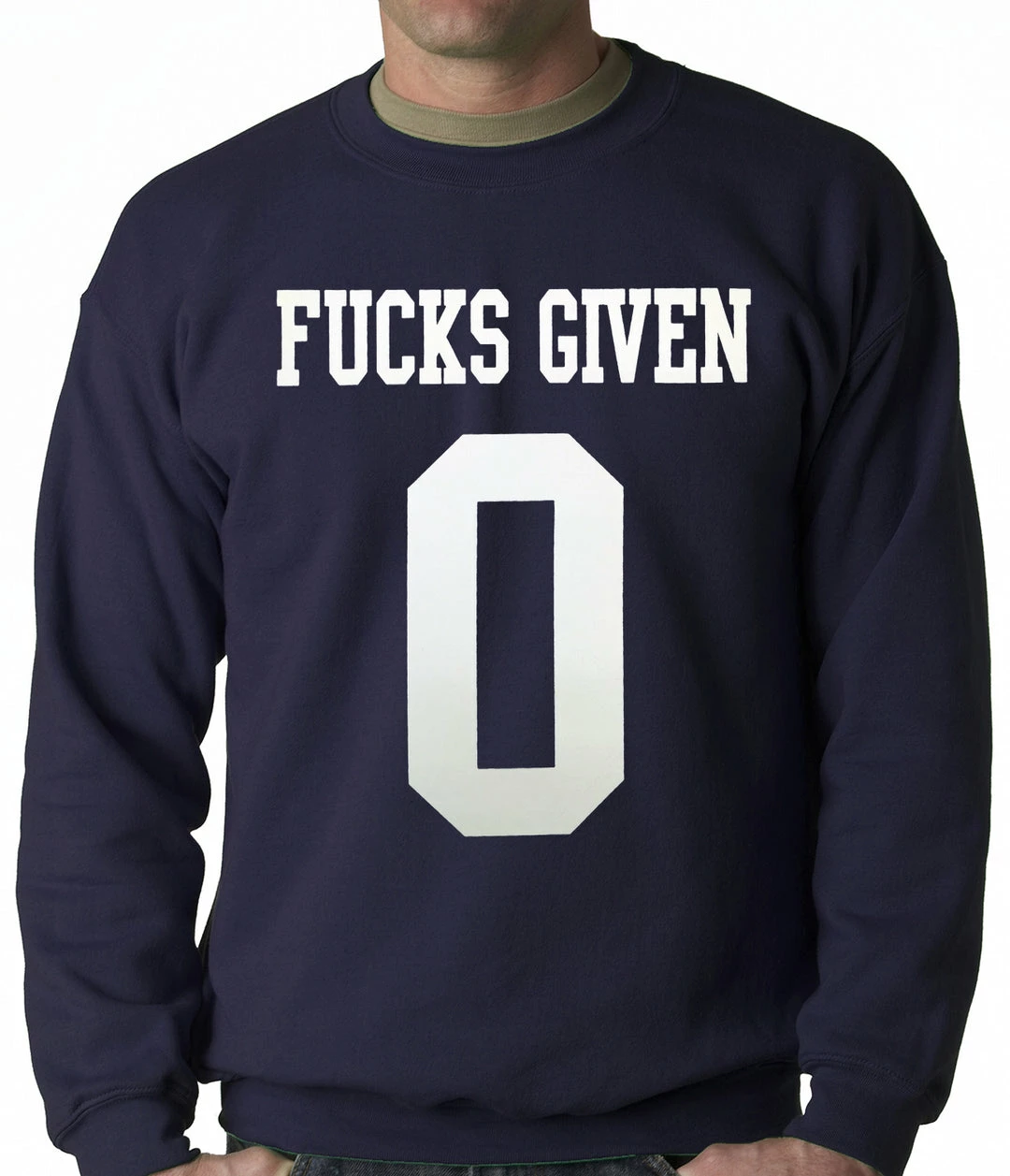 Bewild F*cks Given 0 Adult Crewneck 6 Bewild F*cks Given 0 Adult Crewneck