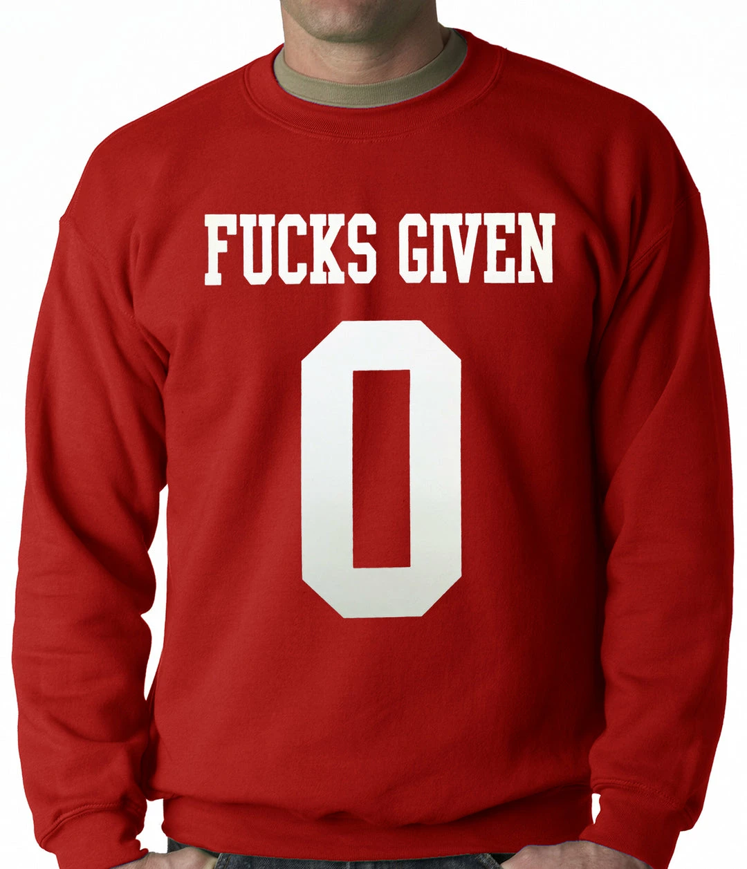 Bewild F*cks Given 0 Adult Crewneck 7 Bewild F*cks Given 0 Adult Crewneck