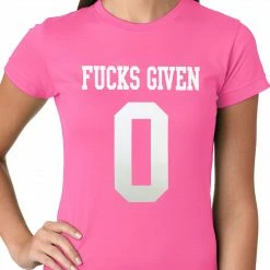 Bewild F*cks Given 0 Ladies T-shirt Cool Funny & Offensive