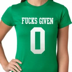 Bewild F*cks Given 0 Ladies T-shirt Cool Funny & Offensive