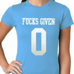 Bewild F*cks Given 0 Ladies T-shirt Cool Funny & Offensive