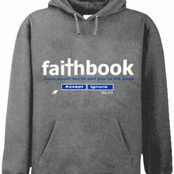 Bewild Cool Funny & Offensive Faithbook Adult Hoodie