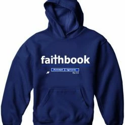 Bewild Cool Funny & Offensive Faithbook Adult Hoodie
