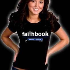 Bewild Cool Funny & Offensive Faithbook Girl's T-Shirt