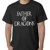 Bewild Father Of Dragons Mens T-shirt Comic Con & Gaming Clothing, Video Game