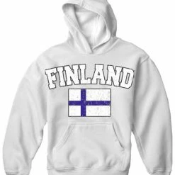 Bewild Finland Vintage Flag International Hoodie