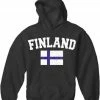 Bewild Finland Vintage Flag International Hoodie